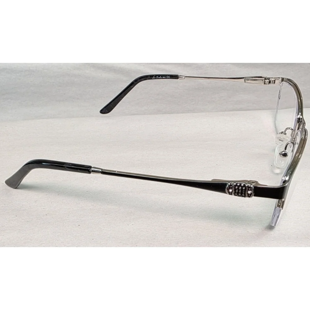 La Scala 861 52-17-135 Black/Silver Half Rim Eyeglasses Frame G20